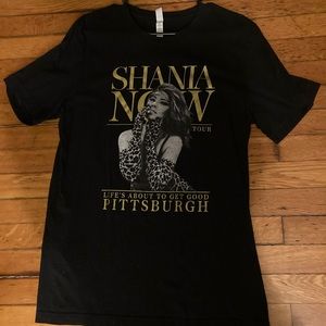 Shania Twain Now Tour Pittsburgh Concert T Shirt